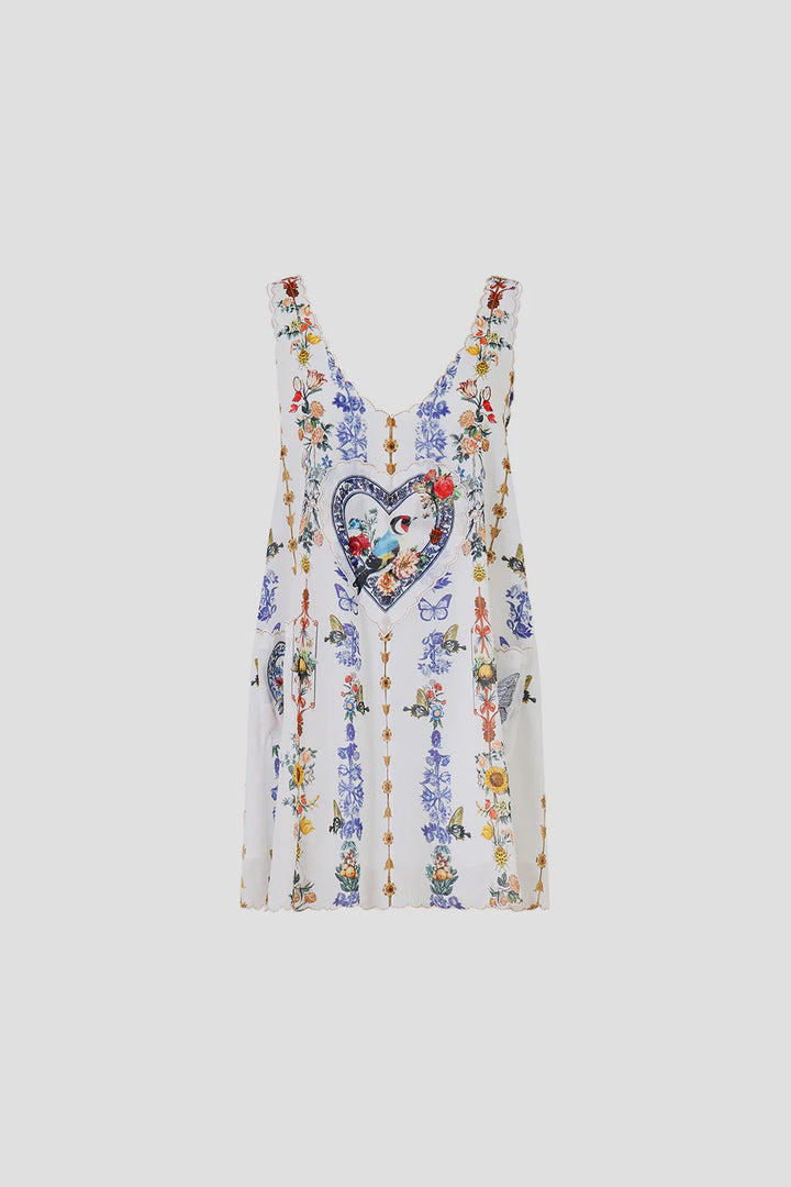 Short Pocket Dress With Low Back -The Pottery Parlour