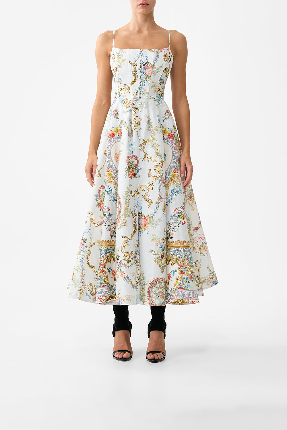corset dress with long flared skirt - Seville sweetheart