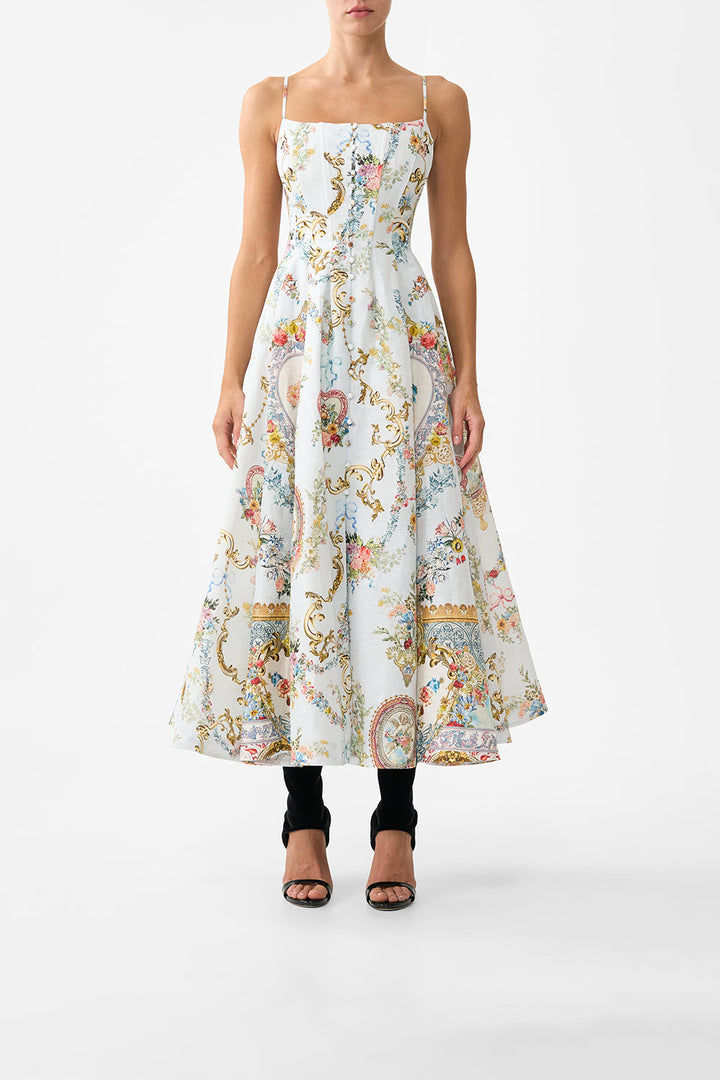 corset dress with long flared skirt - Seville sweetheart