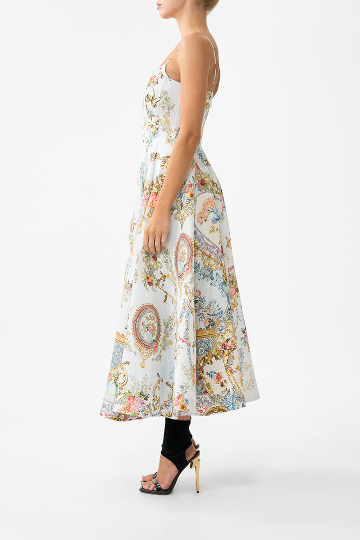 corset dress with long flared skirt - Seville sweetheart