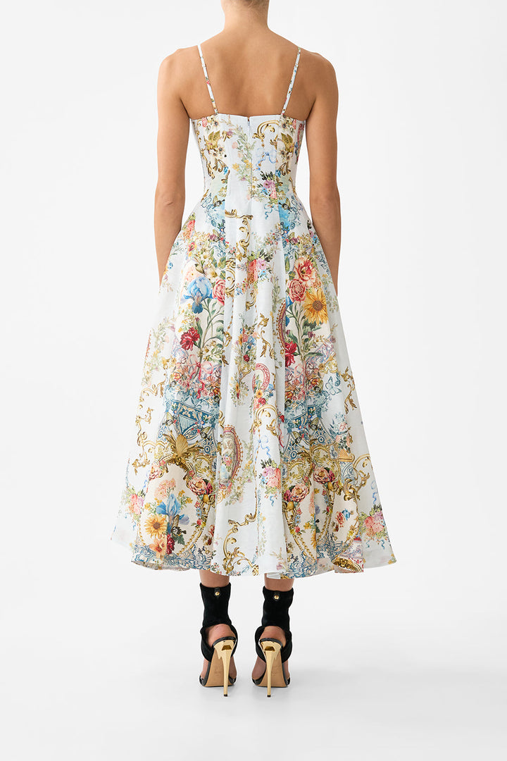 corset dress with long flared skirt - Seville sweetheart