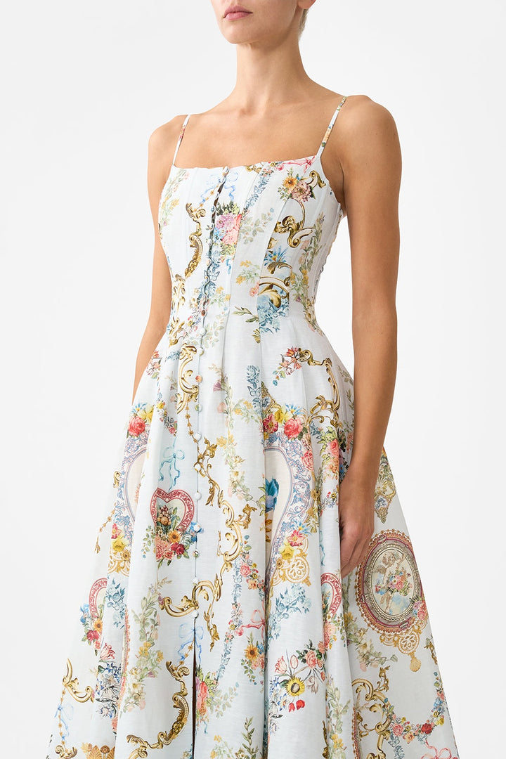 corset dress with long flared skirt - Seville sweetheart
