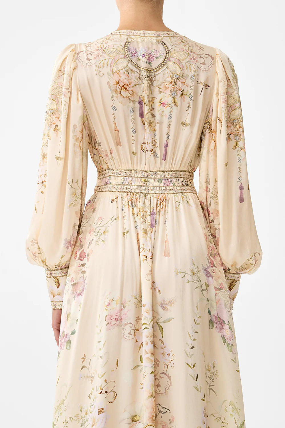 Long Button Front Dress - Adorned In Aranjuez
