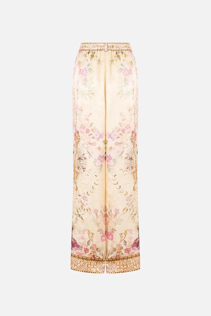 Wide Leg Waisted Pant - Adorned in aranjuez