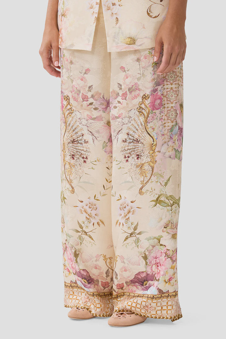 Wide Leg Waisted Pant - Adorned in aranjuez