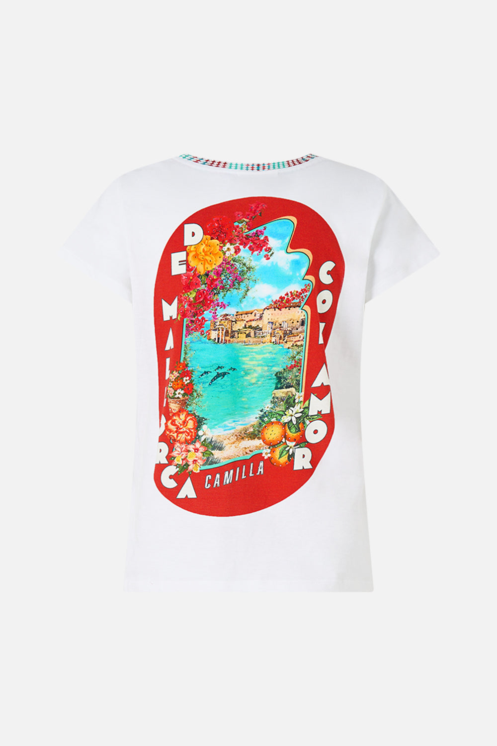 Slim Fit Round Neck T Shirt - Meet Me in Mallorca