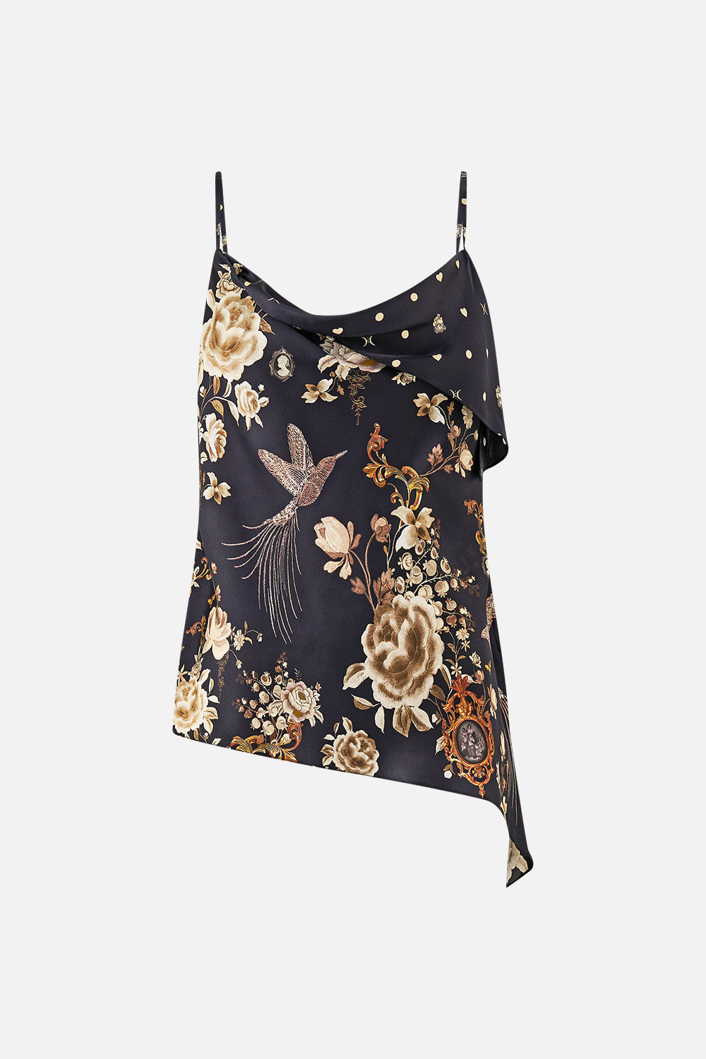 asymmetric draped top - Flamenco folklore