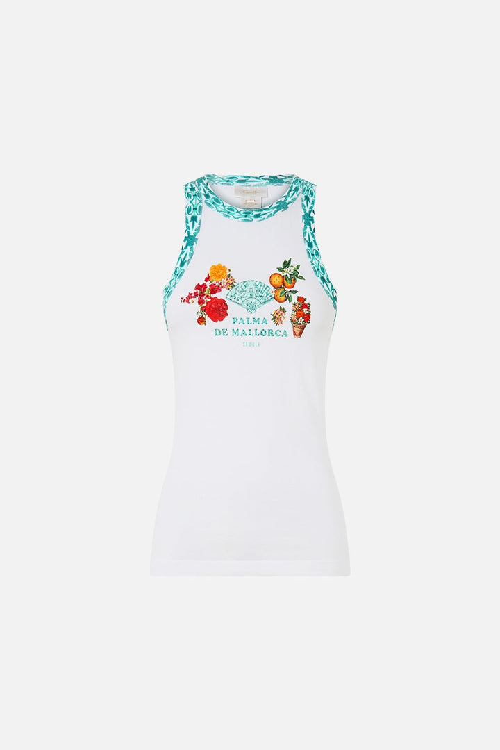 jersey tank top - Balearic bebé