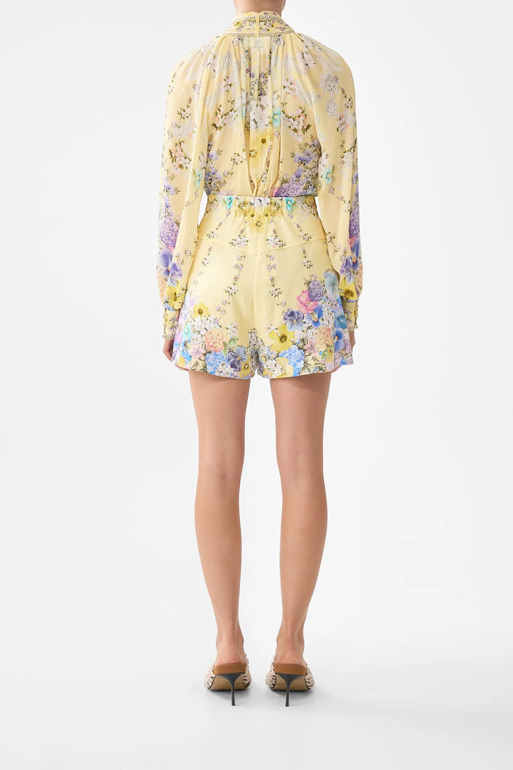 Detachable Pussy Bow Raglan Blouse