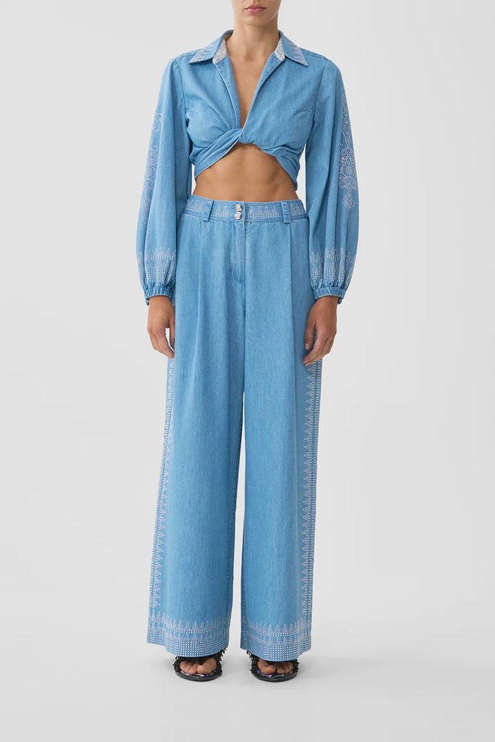 Full Length Wide Leg Trouser -The Hum Of The Alhambra