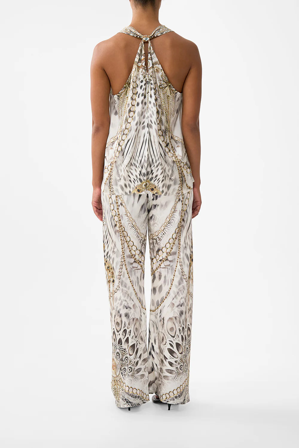 v-neck top with knot back - Lady lionheart