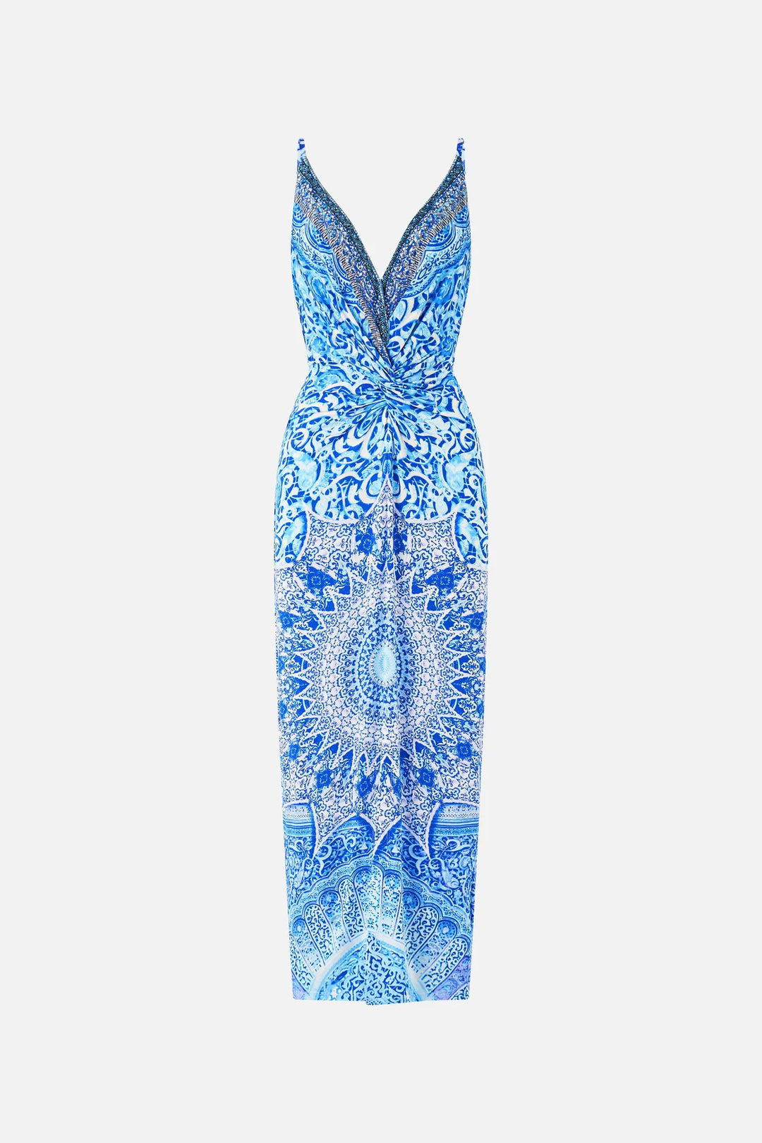 strappy dress with twist front - The bosphorous
