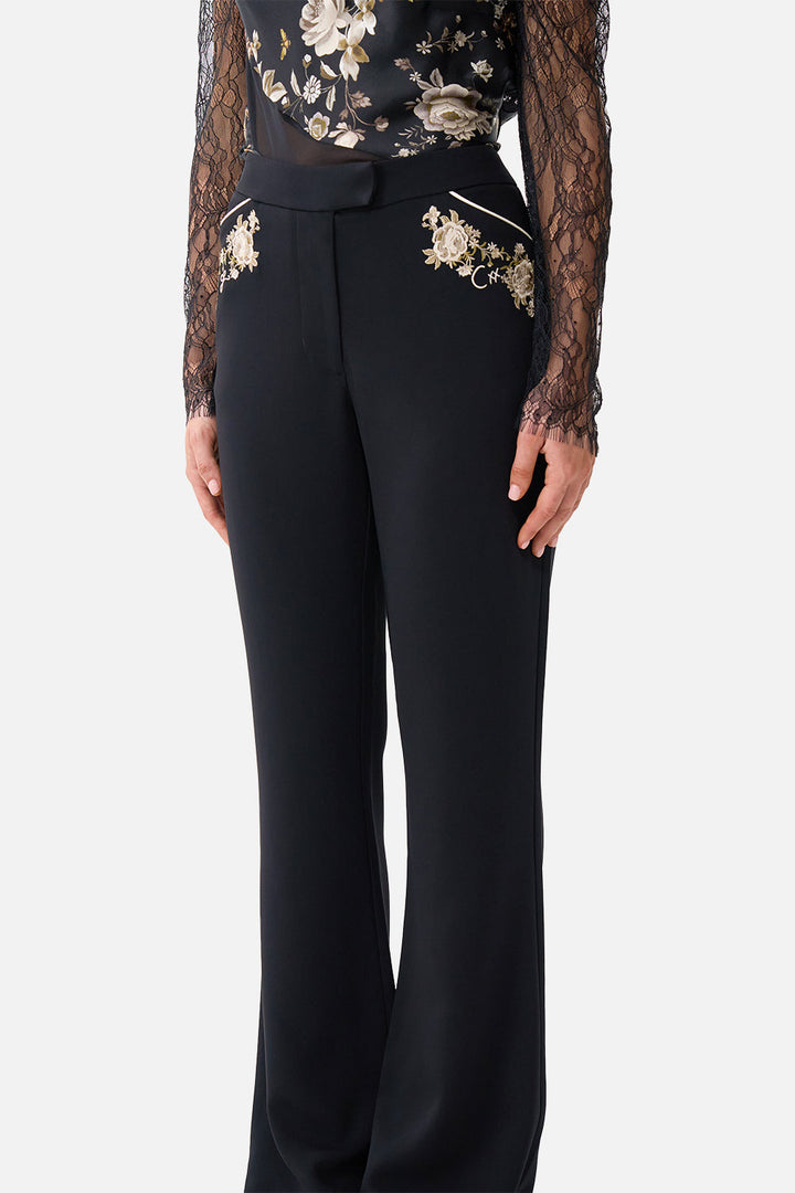 flare trouser with seam detail - Flamenco folklore