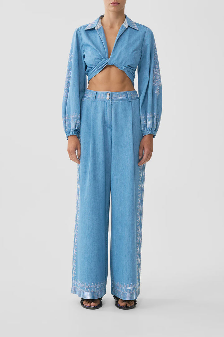 Cropped Wrap Shirt -The Hum Of The Alhambra