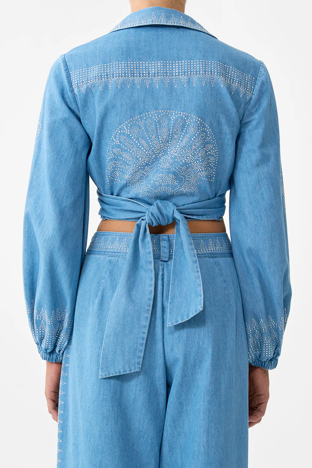 Cropped Wrap Shirt -The Hum Of The Alhambra