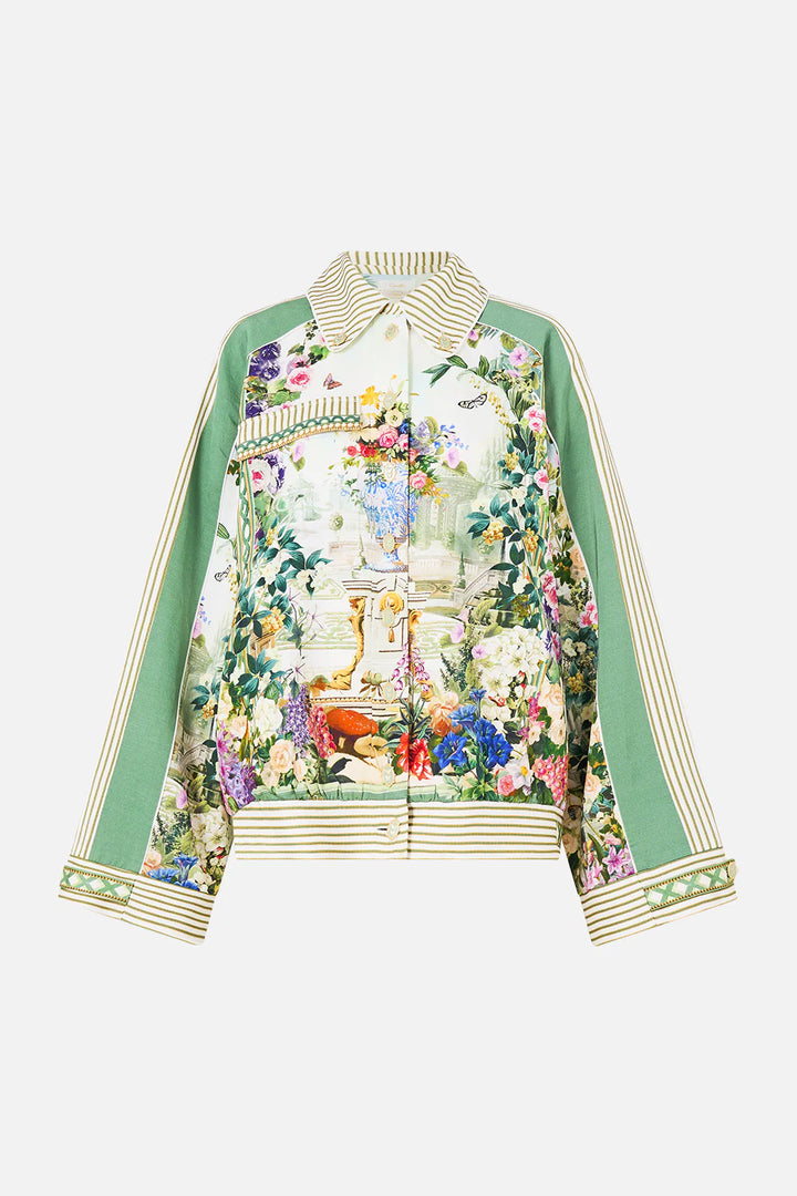 BOXY BUTTON FRONT JACKET WITH POCKET DETAIL - ART FOR THE EMPRESS