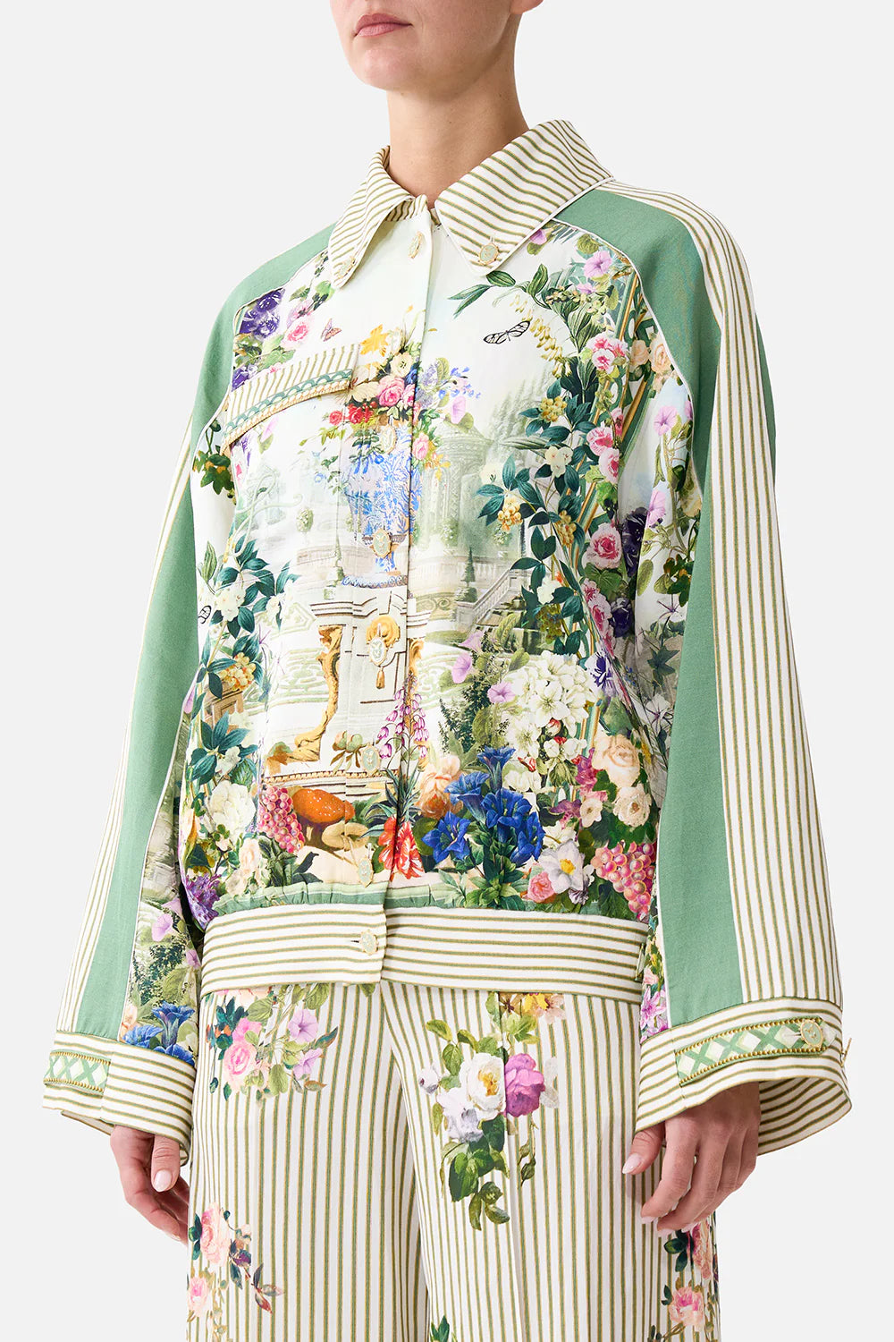 BOXY BUTTON FRONT JACKET WITH POCKET DETAIL - ART FOR THE EMPRESS