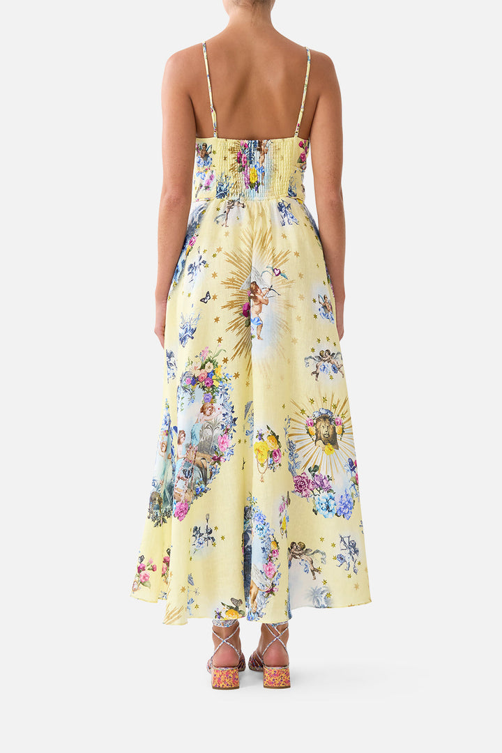 Waistband Dress With Tie Detail - Chinoiserie Child