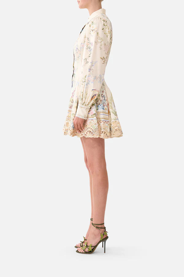 SHORT BUTTON FRONT SHIRT DRESS- MIDSUMMER MASTERPIECE