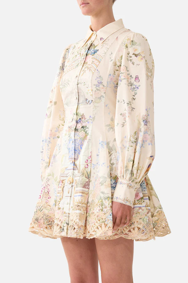 SHORT BUTTON FRONT SHIRT DRESS- MIDSUMMER MASTERPIECE