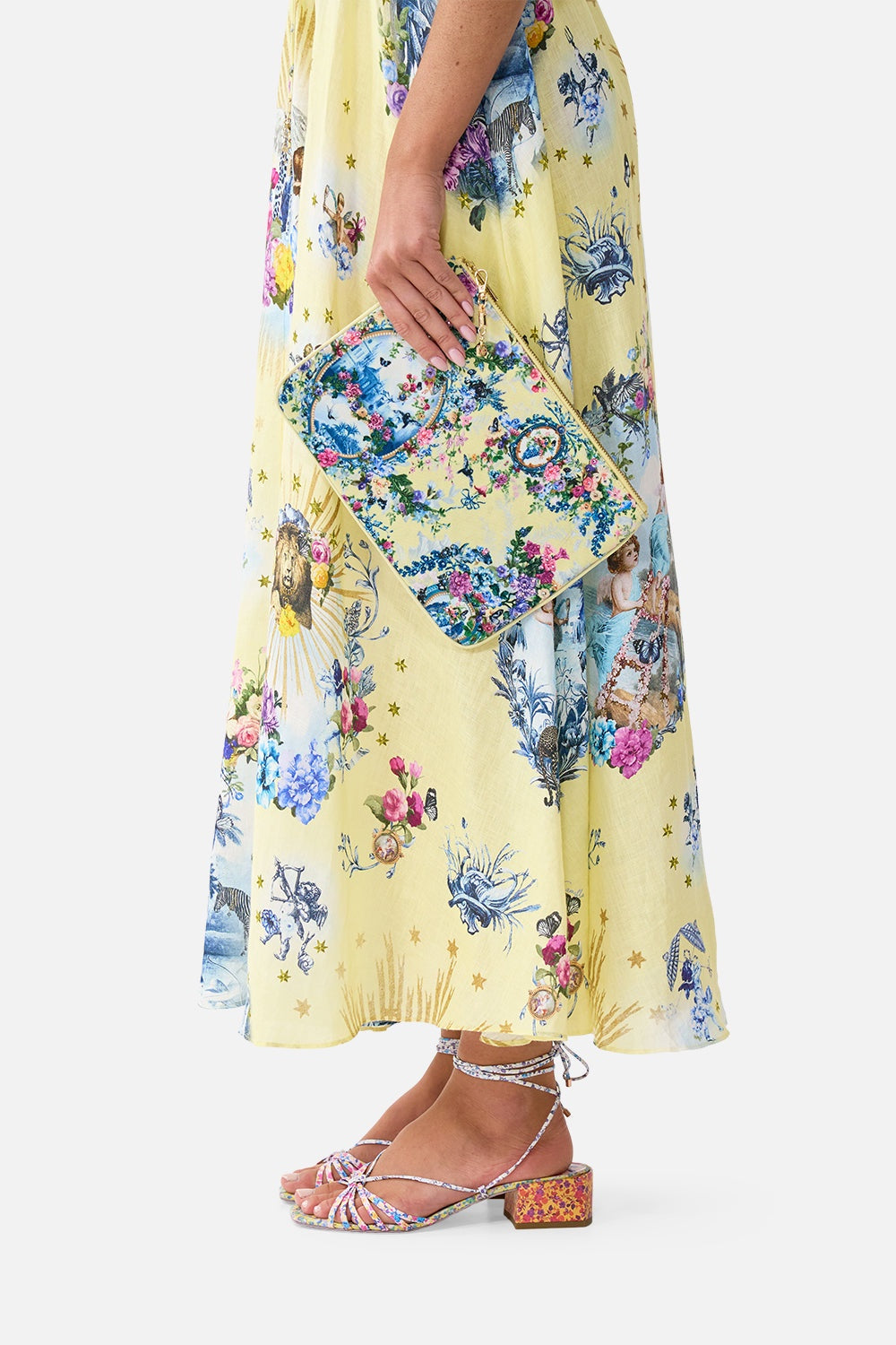 Waistband Dress With Tie Detail - Chinoiserie Child