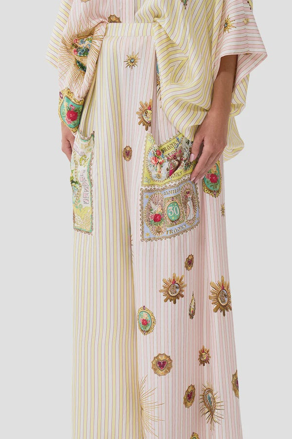 Wide Leg Trouser Wtih Front Pockets - Painted Prayers