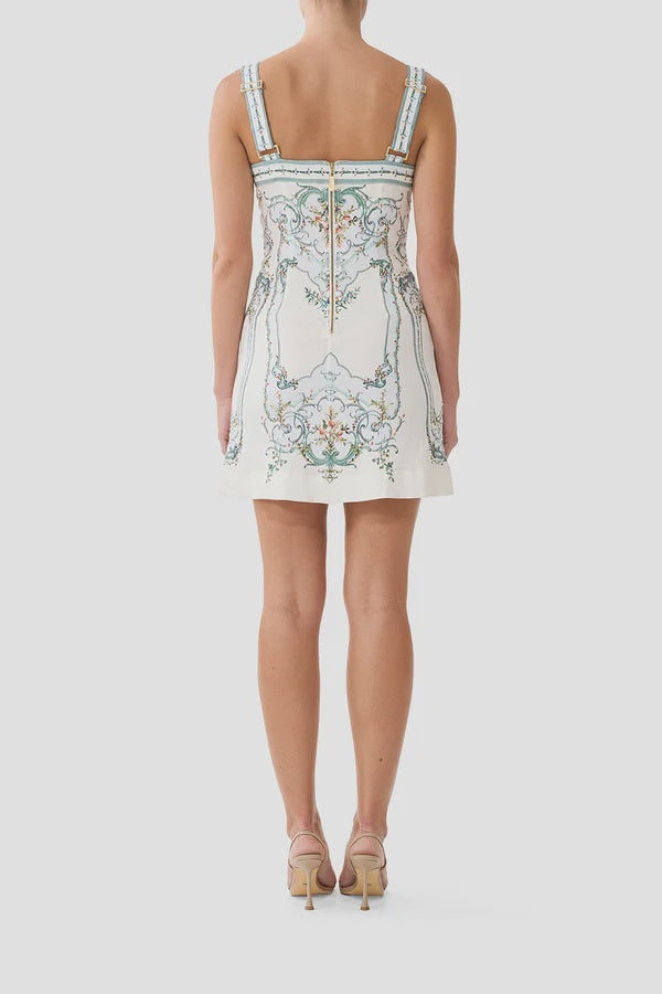 FITTED SHORT DRESS WITH TOPSTITCHING - BALLAD OF THE BIBLIOTHEQUE