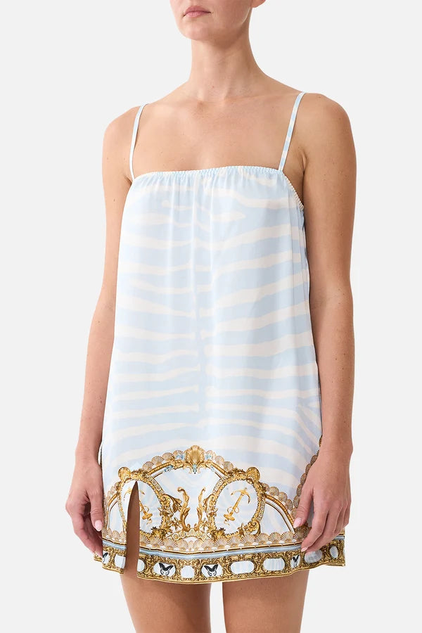 Square Neck Short Slip Dress - Spirit of Stripes Spirstri