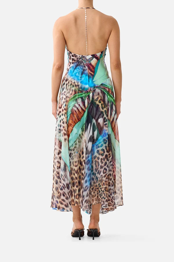 Hardware Detail Slip Dress - Butterfly Bohemia