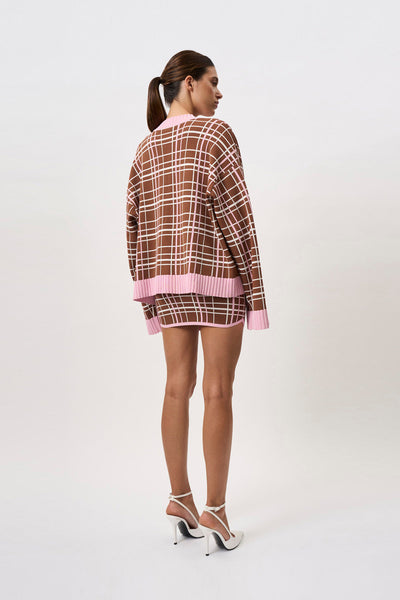 Carolina Check Knit Cardi