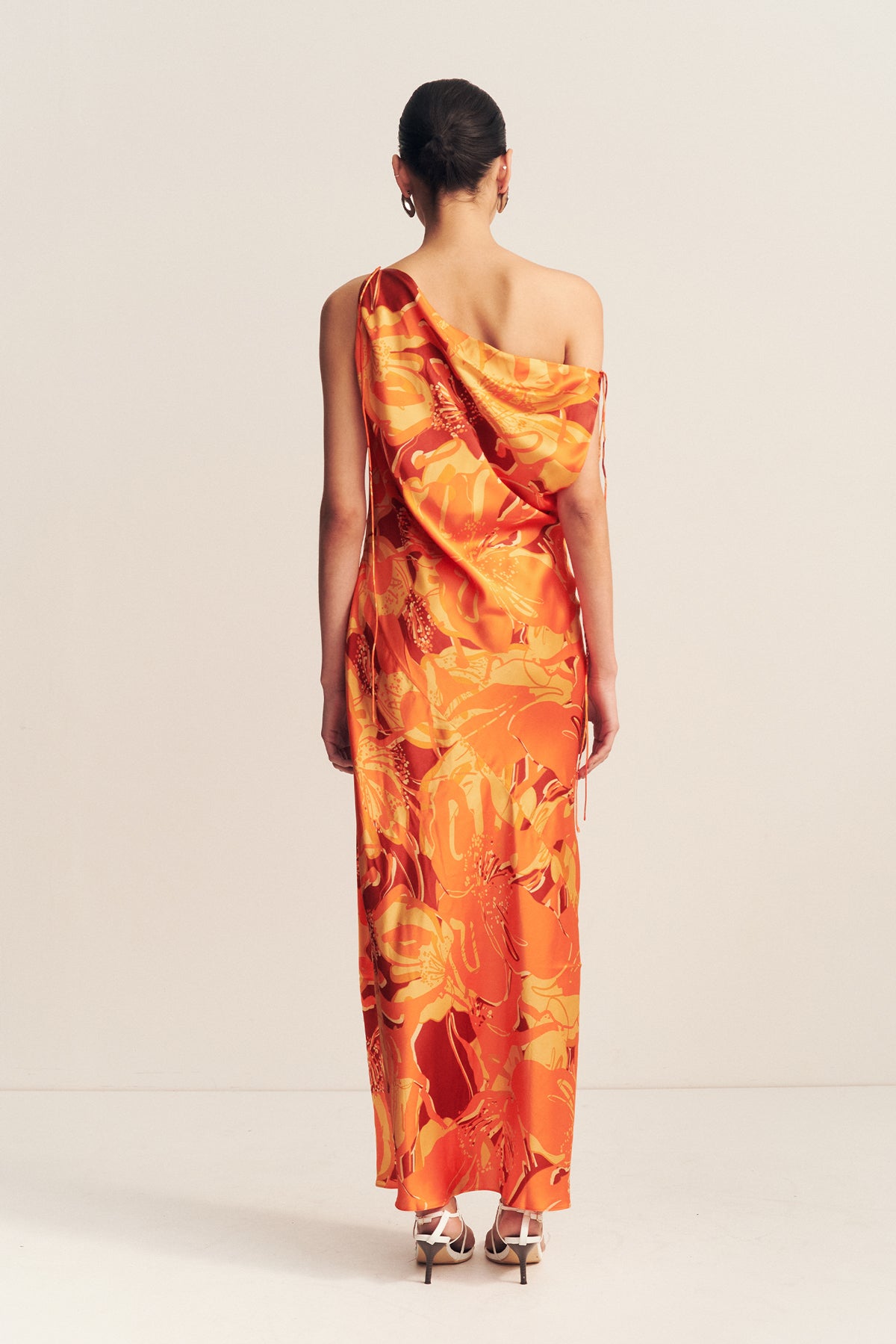 Chara Silk Tie Maxi Dress