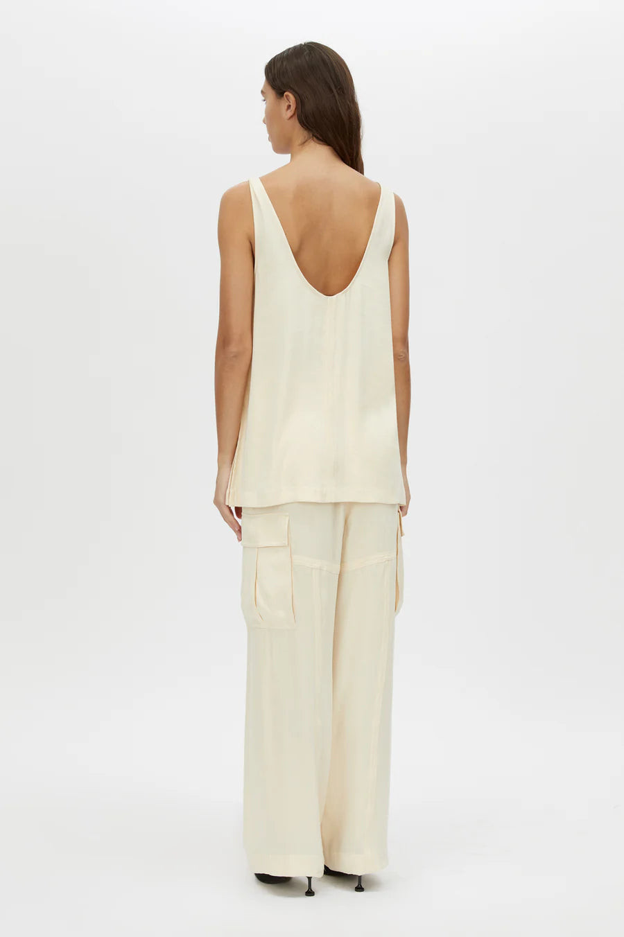 Allegro Satin Pant - Cream