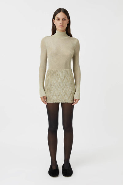 Aretz Mini Skirt - Champagne