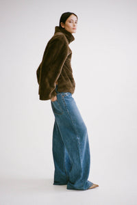 NALA FURRY PULLOVER TOP