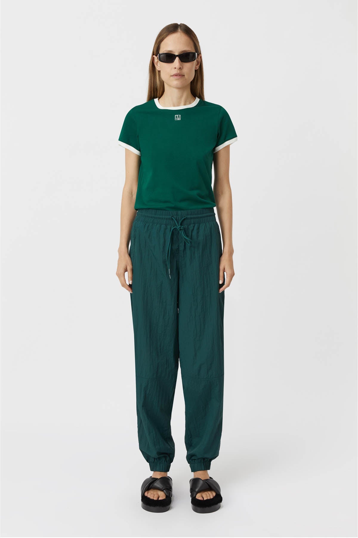 Zillion Nylon Pant - Pine Green