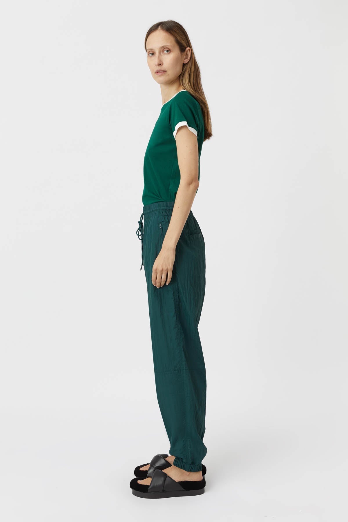 Zillion Nylon Pant - Pine Green