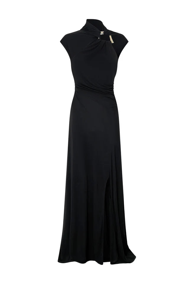 Allegra Midi Dress - Black