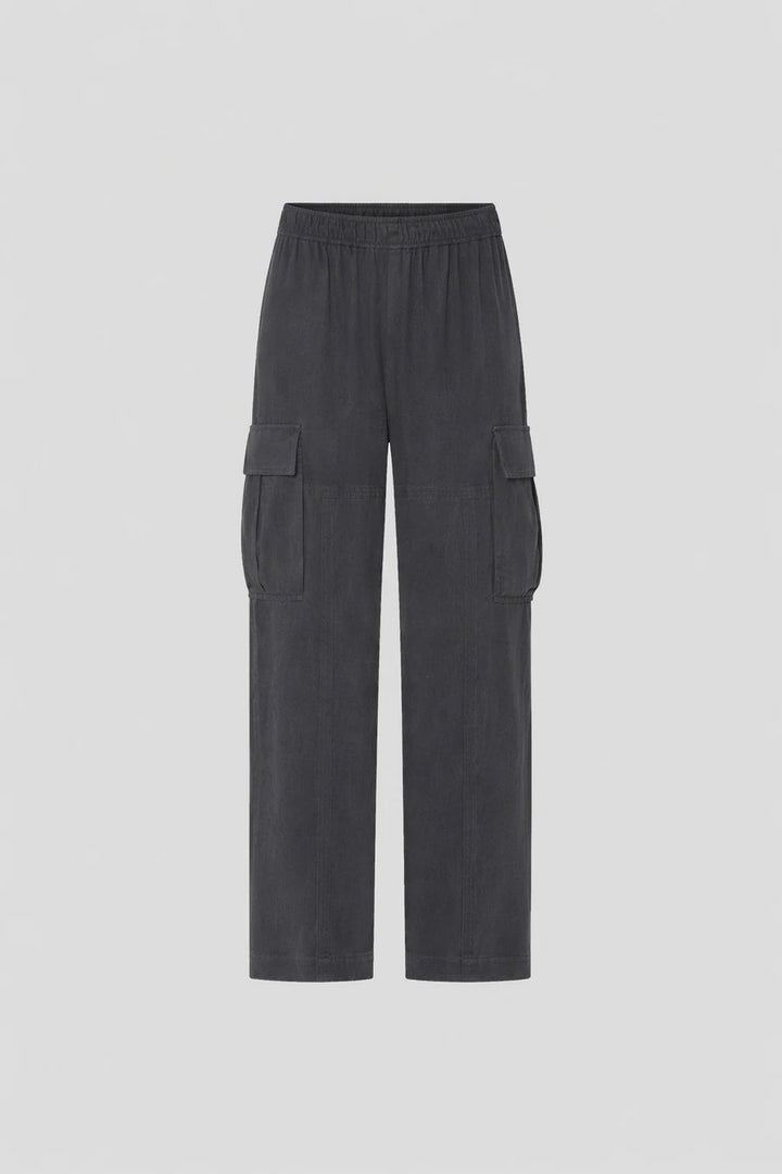 Allegro Satin Pant - Washed Black