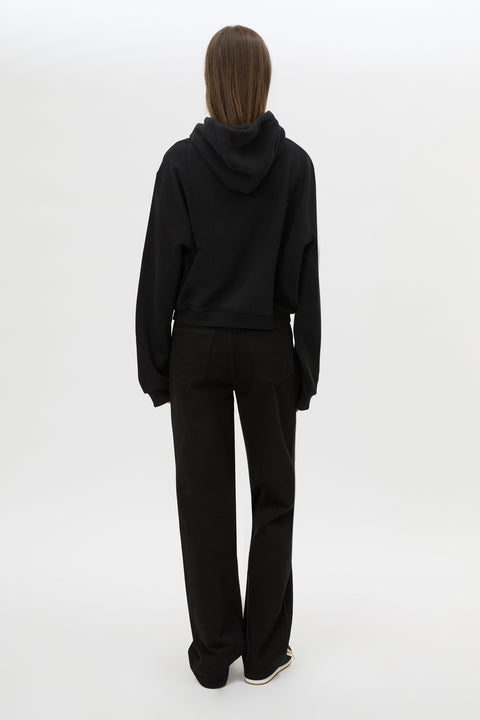 CARMONT GRAPHIC HOODIE  - BLACK