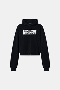 CARMONT GRAPHIC HOODIE  - BLACK