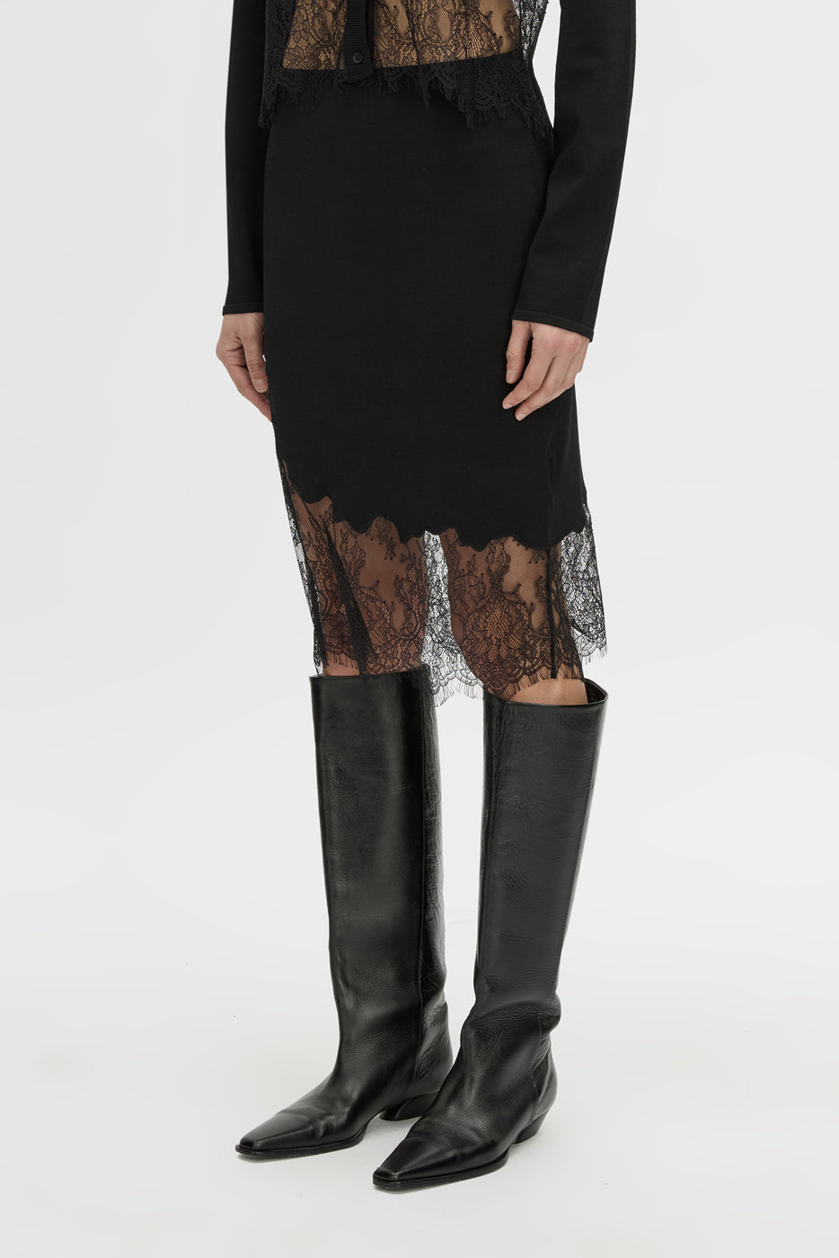 Cayana Lace Knit Skirt