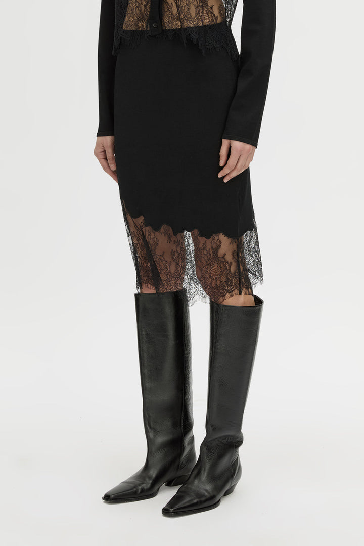 Cayana Lace Knit Skirt