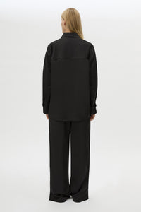 GROUND SATIN LONG SLEEVE SHIRT
