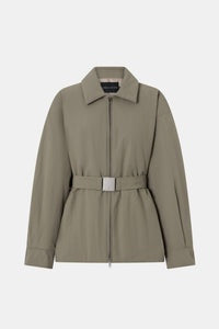 MANON PADDED BELTED JACKET - CLAY