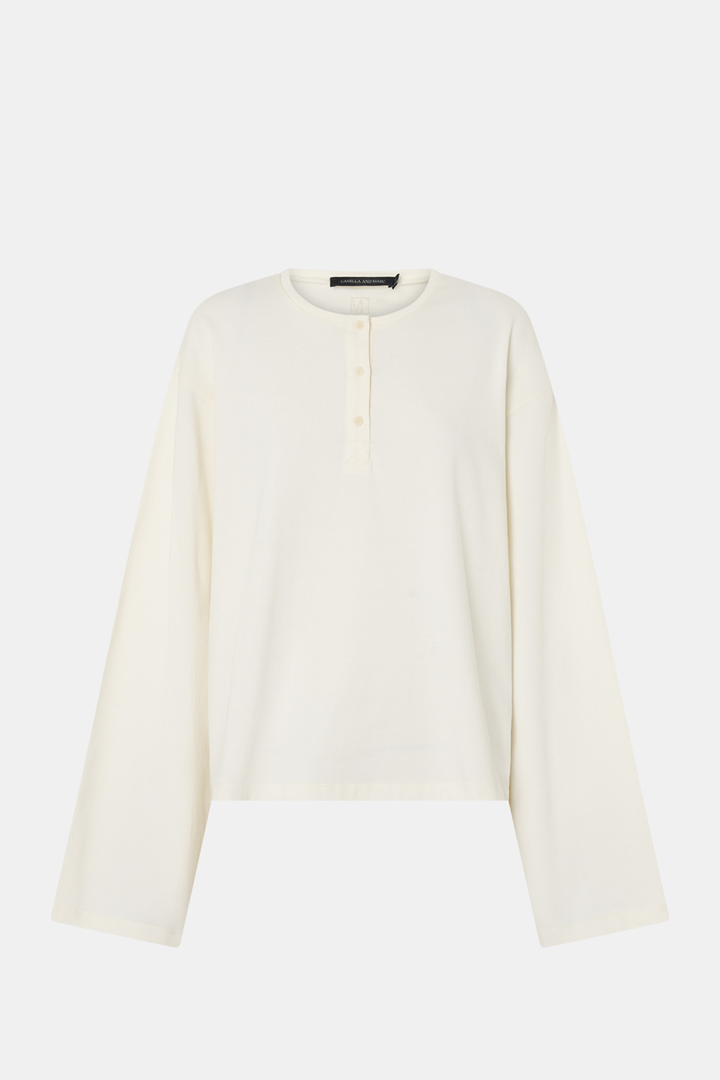 MARIS LONG SLEEVE TEE - SOFT WHITE