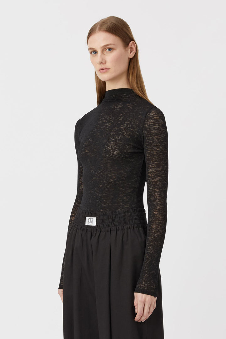 Matinee Long Sleeve Top - Black