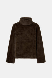 NALA FURRY PULLOVER TOP