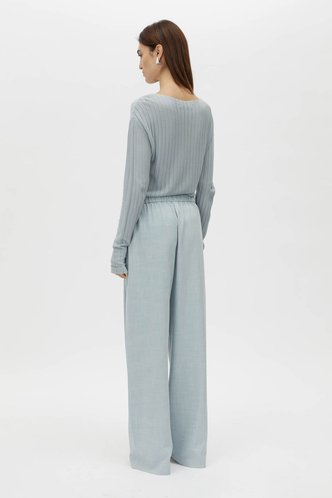 Danielle Knit Top - Misty Blue