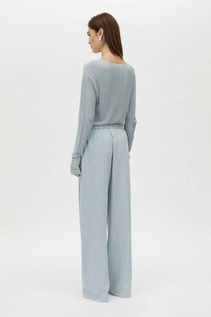 Danielle Knit Top - Misty Blue