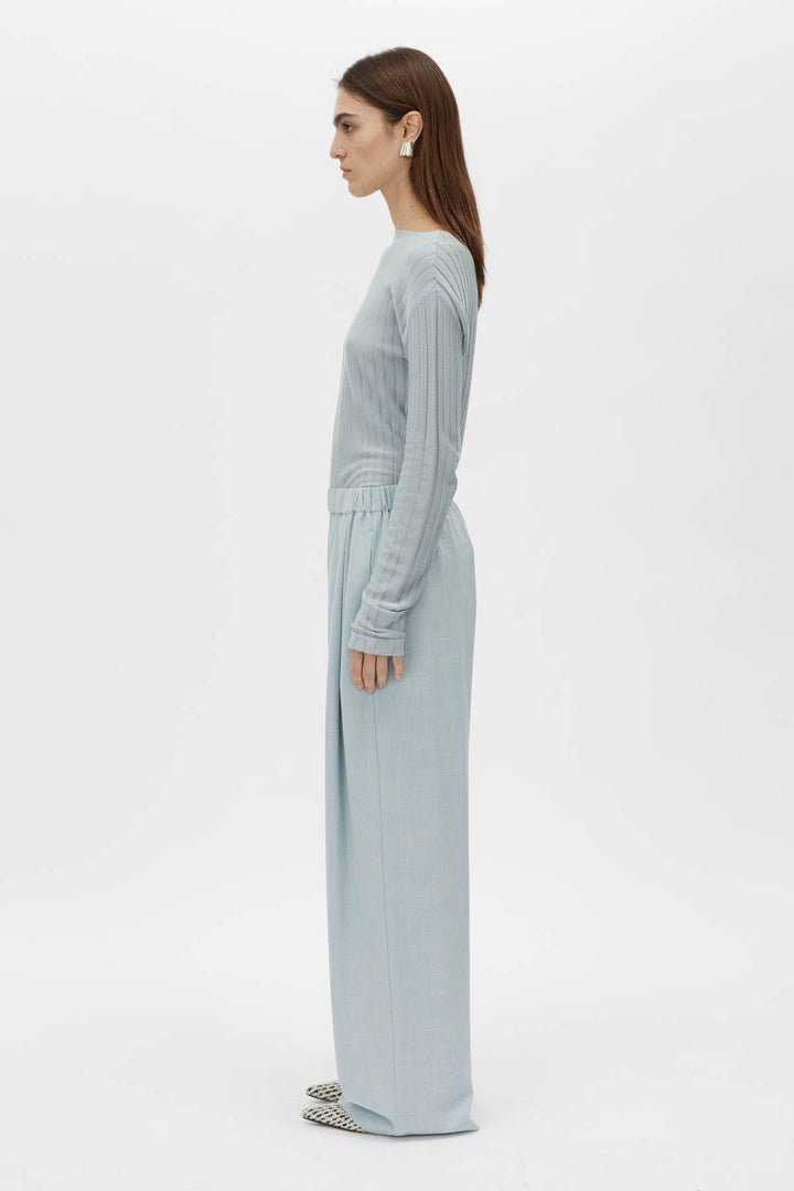 Danielle Knit Top - Misty Blue